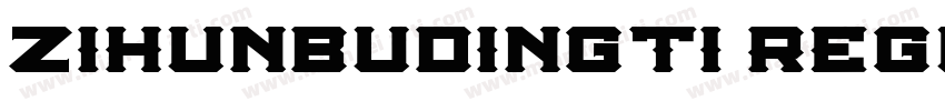 zihunbudingti Regula字体转换
